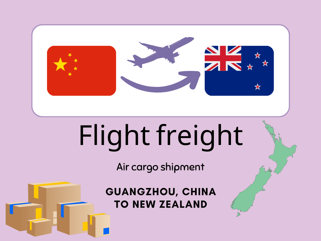 Flight freight air cargo shipment from Guangzhou China to New Zealand by  Logistics