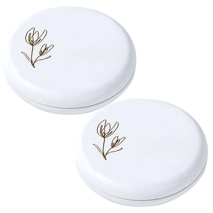 Manufacturer of New Design Flower Shape Cosmetic Container Compact Powder Case Foundation Case Pressed Powder Case for Packaging