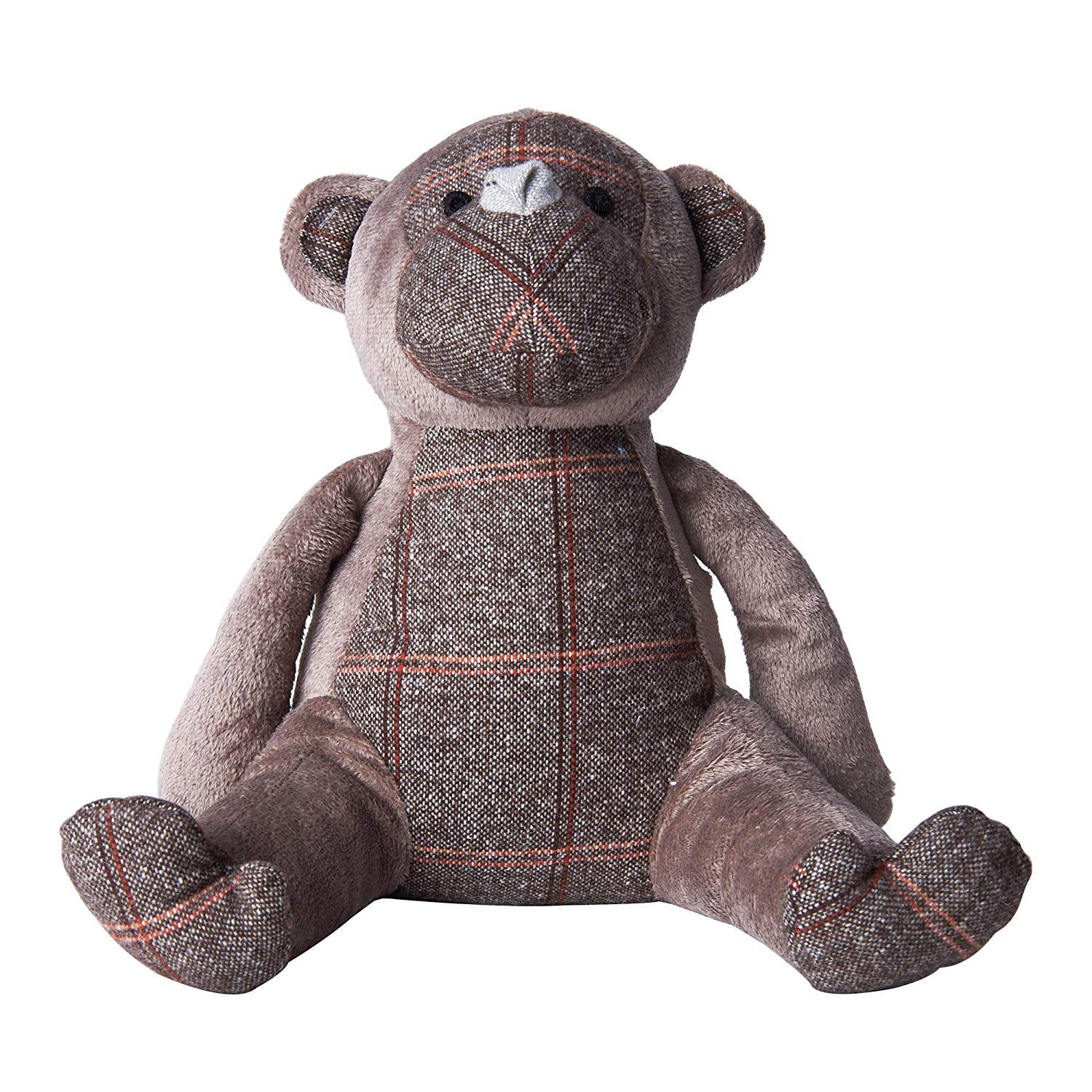 Monkey weighted internal fabric design and stuffed animal door stopper