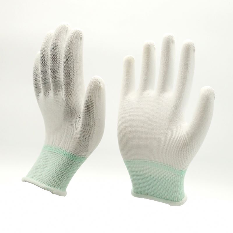 Nylon PU palm coated glove