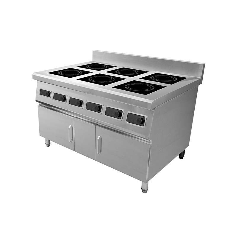 Fast and Time-Saving Commercial Induction Cooker With Six Burner With Storage Cabinet AM-TCD602C