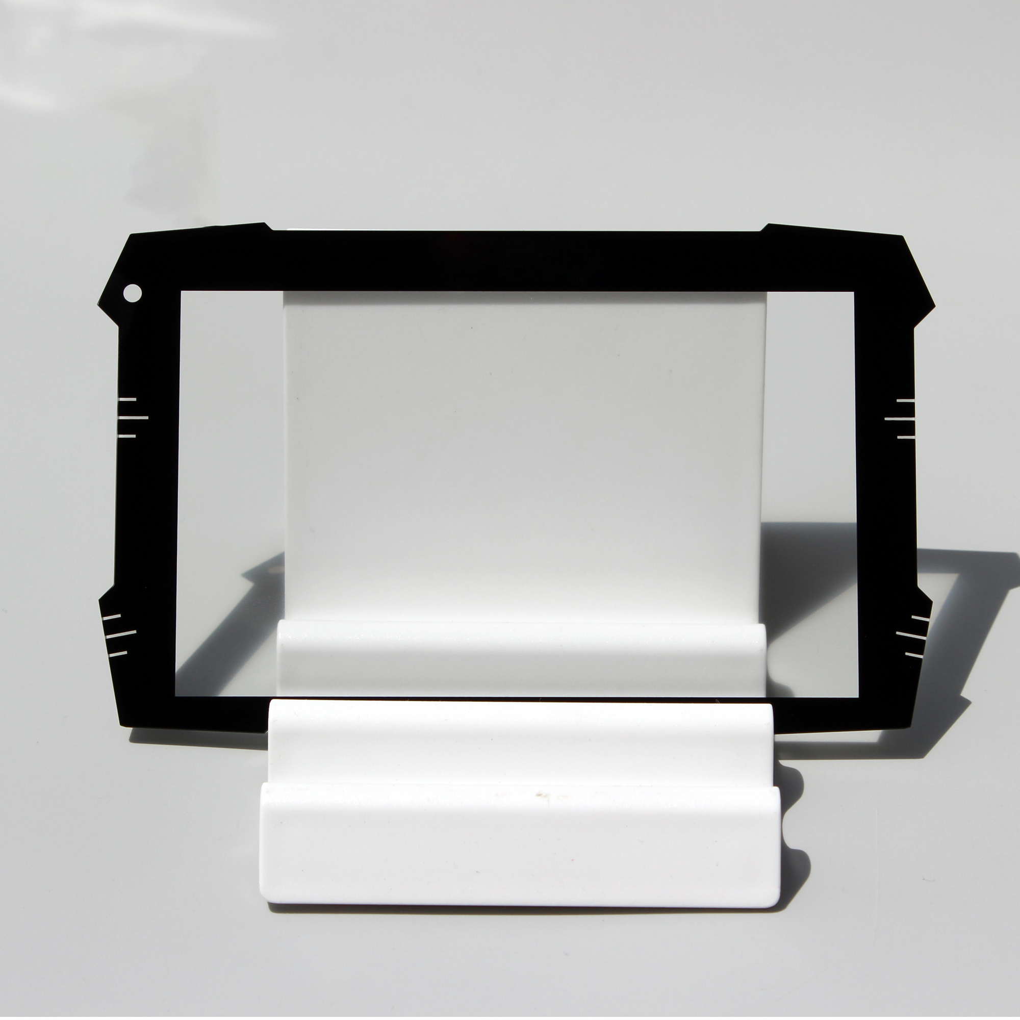Irregular 1mm Etched AG Display Cover Glass for Navigator
