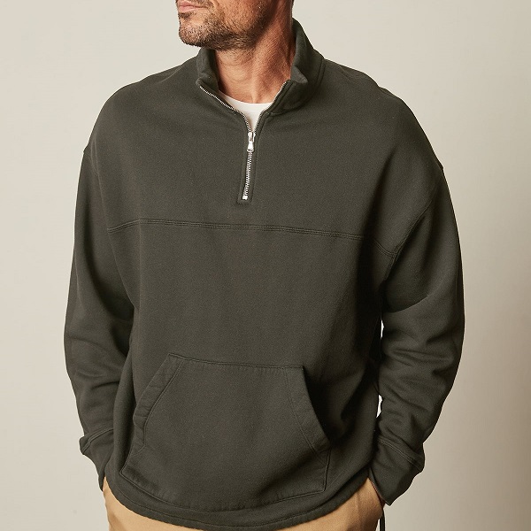 OEM Cotton Half Zip Up Sweatshirt