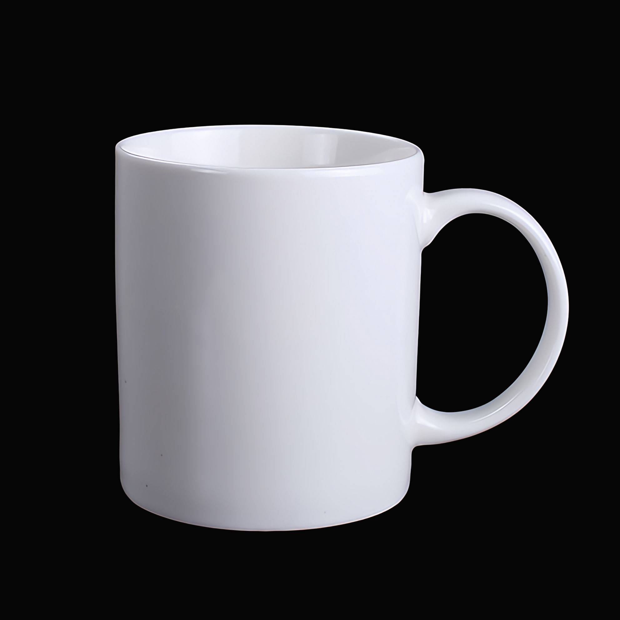 Introducing our  customizable white porcelain mugs