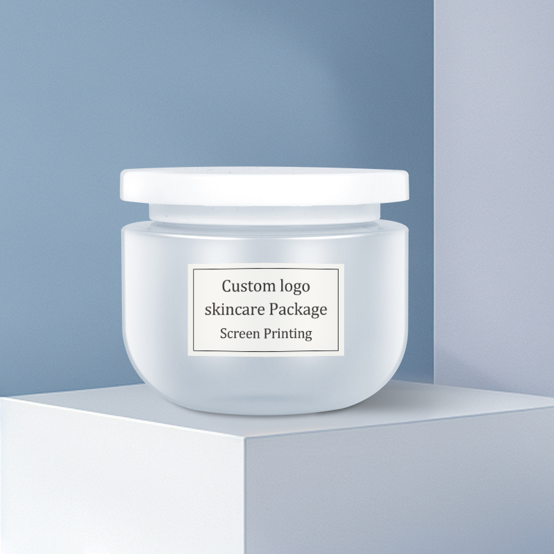 Cream Jar Frosted Custom Logo Wholesale 250G 8 oz With Lid